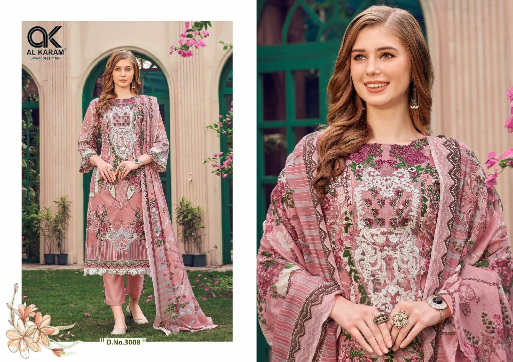 Al Karam Firdous Exclusive Collection Vol-3 Wholesale Work Dress Material