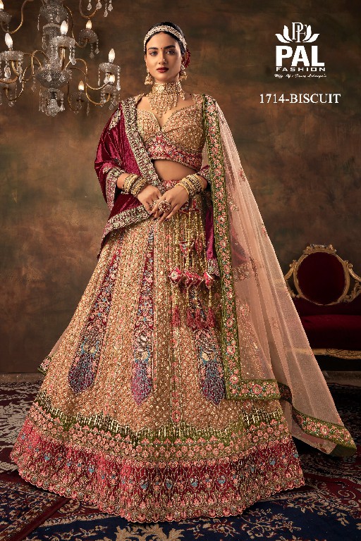 Kay - The Fashion Bay - Look radiant in this pink and gold netted stone  work encrusted lehenga at a sangeet or wedding function! Shop for wide  collections of lehengas at Kay