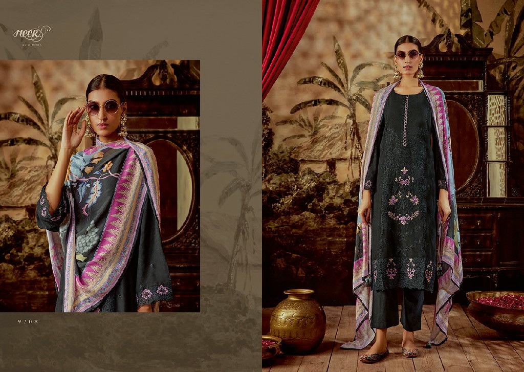 Kimora Heer Janab Wholesale Modal Silk With Parsi Embroidery Salwar Suits