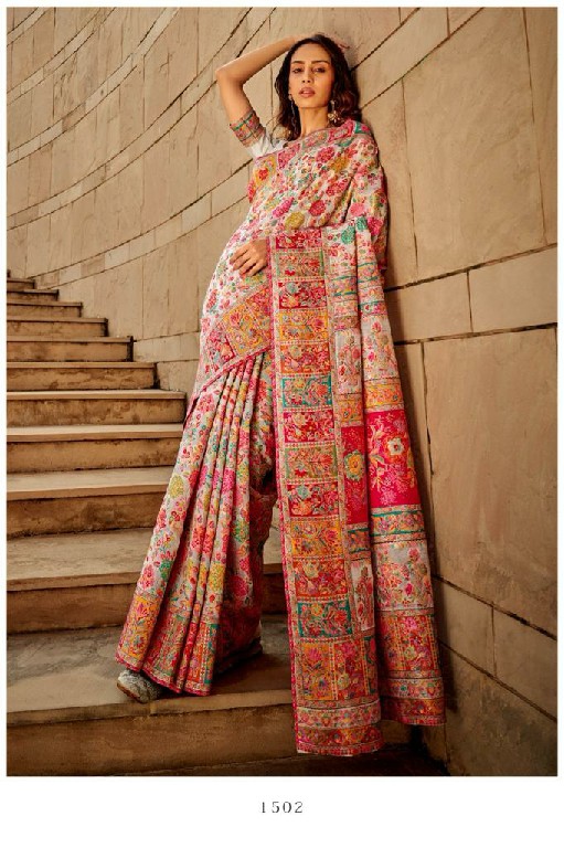 Rajtex Kashmiri Wholesale Modal Kashmiri Handloom Weaving Sarees