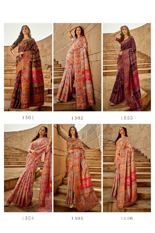 Rajtex Kashmiri Wholesale Modal Kashmiri Handloom Weaving Sarees