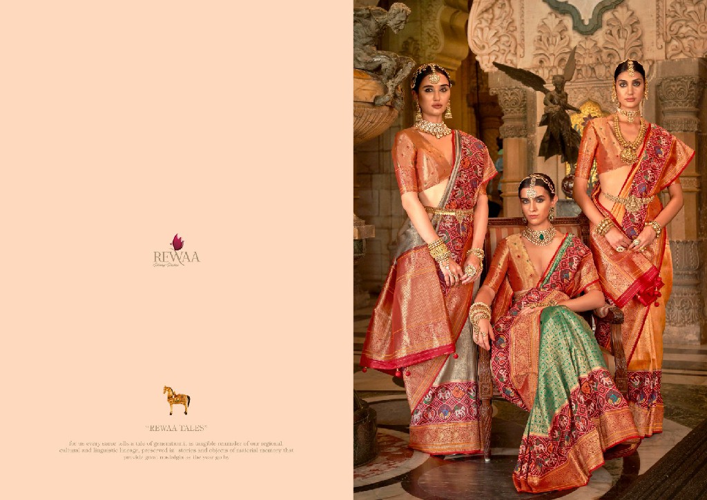 Rewaa Tarika Wholesale Silk Banarasi Broket Party Wear Indian Sarees