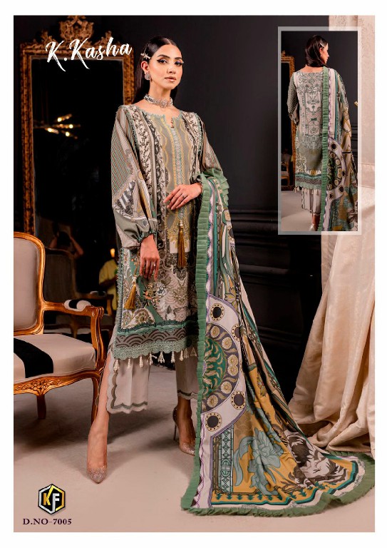 Keval Fab K Kasha Vol-7 Wholesale Karachi Cotton Printed Dress Materials