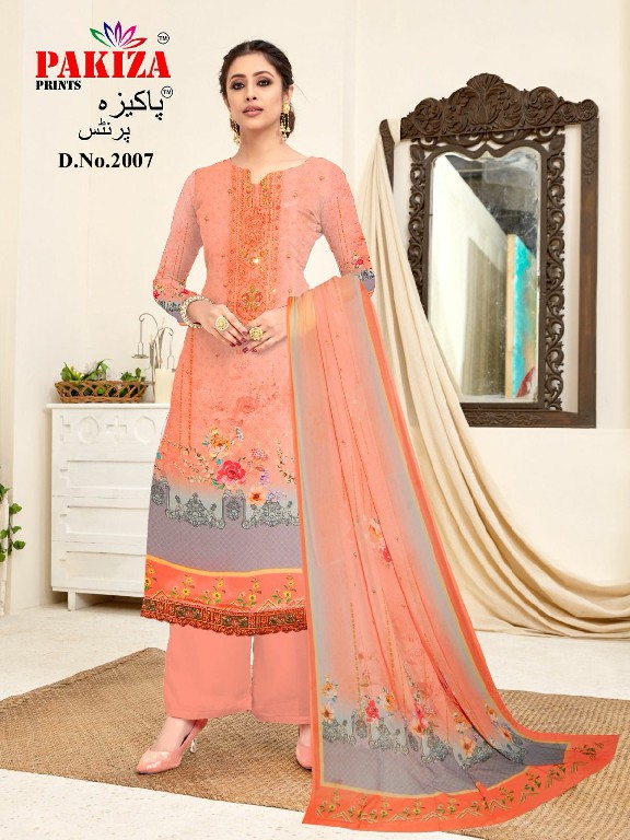 Pakiza Royal Crape Vol-2 Wholesale Royal Crepe With Daman Work Dress Material