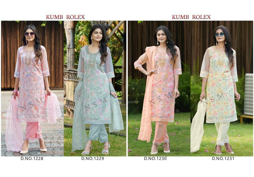 Kumb Rolex Wholesale Readymade 3 Piece Salwar Suits