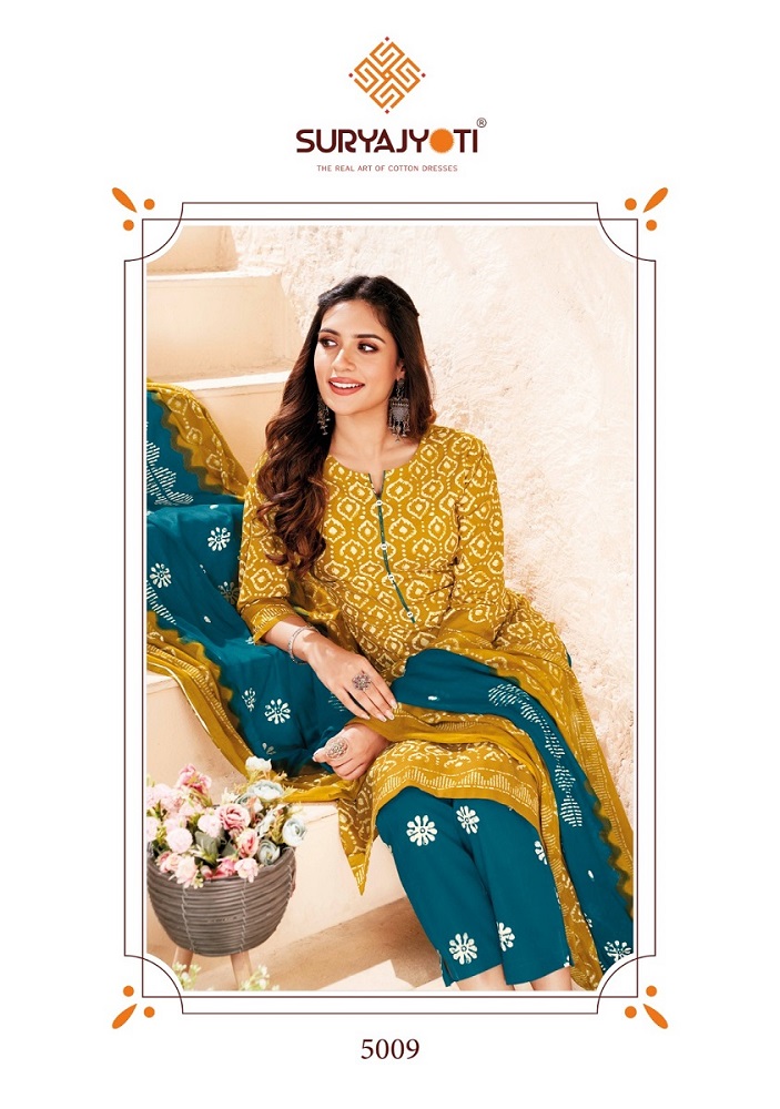 Suryajyoti Pehnava Vol-5 Wholesale Readymade Cotton Suits