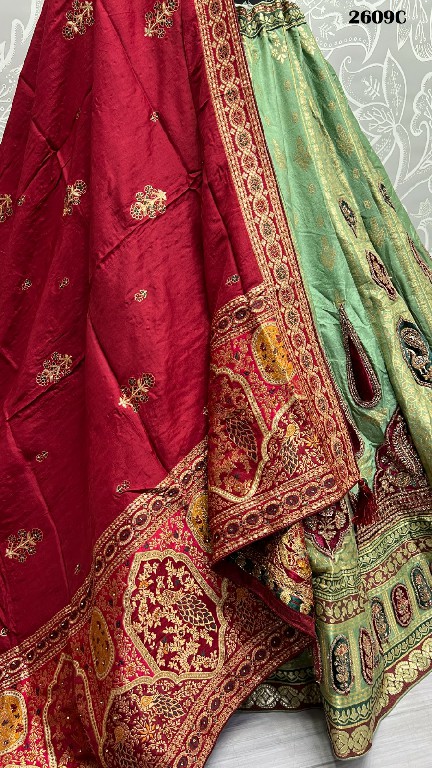 Anjani Art D.no 2609 Wholesale Banarasi Silk Designer Lehengas