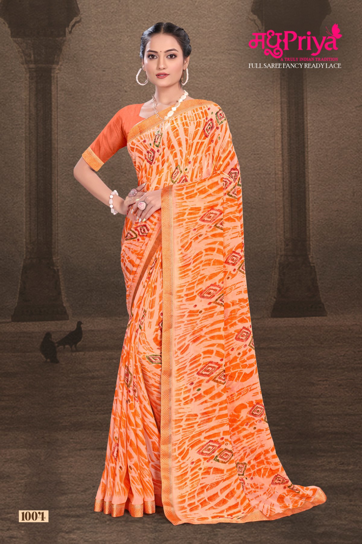 Madhupriya Lekha Wholesale Full Saree Fancy Lace Sarees