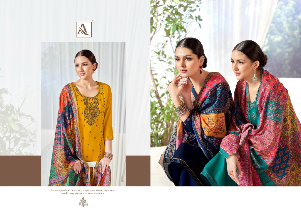 Alok Kohinoor Wholesale Zam Designer And Embroidery Dress Material