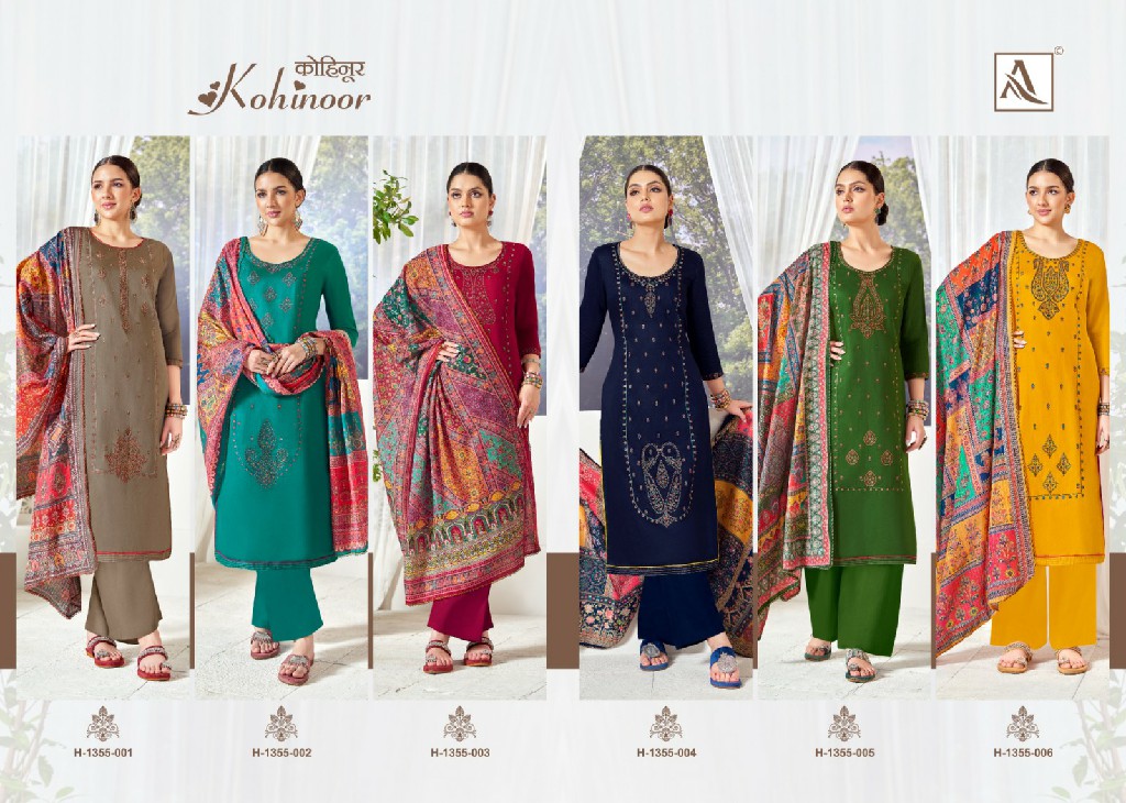 Alok Kohinoor Wholesale Zam Designer And Embroidery Dress Material
