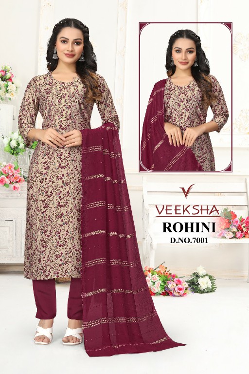 Veeksha Rohini Wholesale Readymade Kurti With Pant And Dupatta