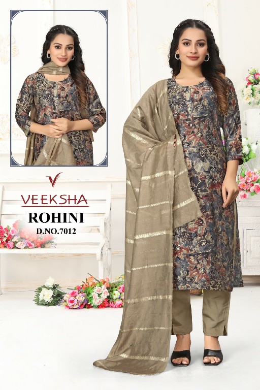 Veeksha Rohini Wholesale Readymade Kurti With Pant And Dupatta