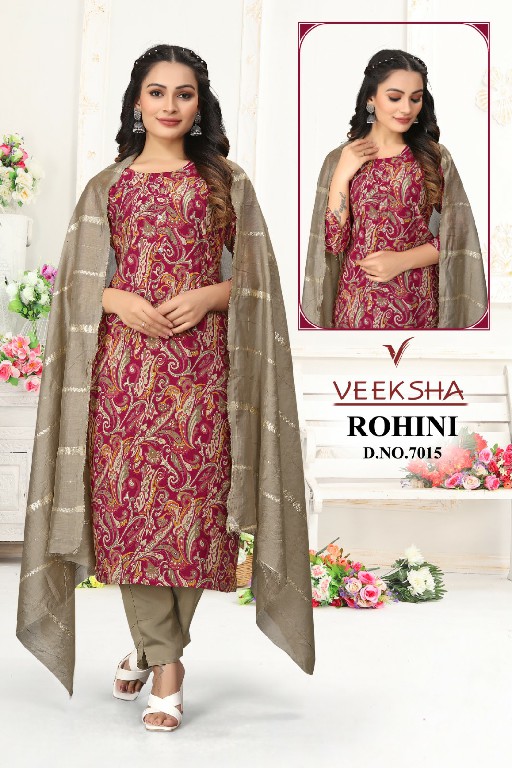 Veeksha Rohini Wholesale Readymade Kurti With Pant And Dupatta