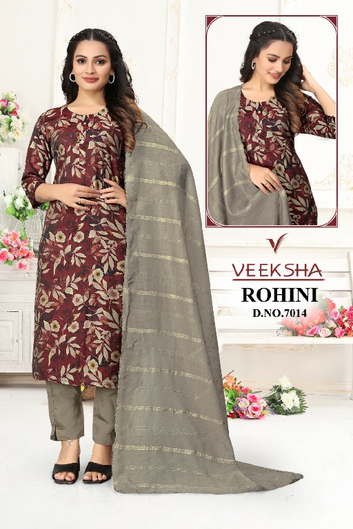 Veeksha Rohini Wholesale Readymade Kurti With Pant And Dupatta