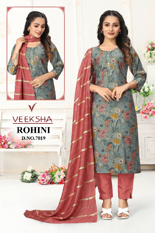 Veeksha Rohini Wholesale Readymade Kurti With Pant And Dupatta