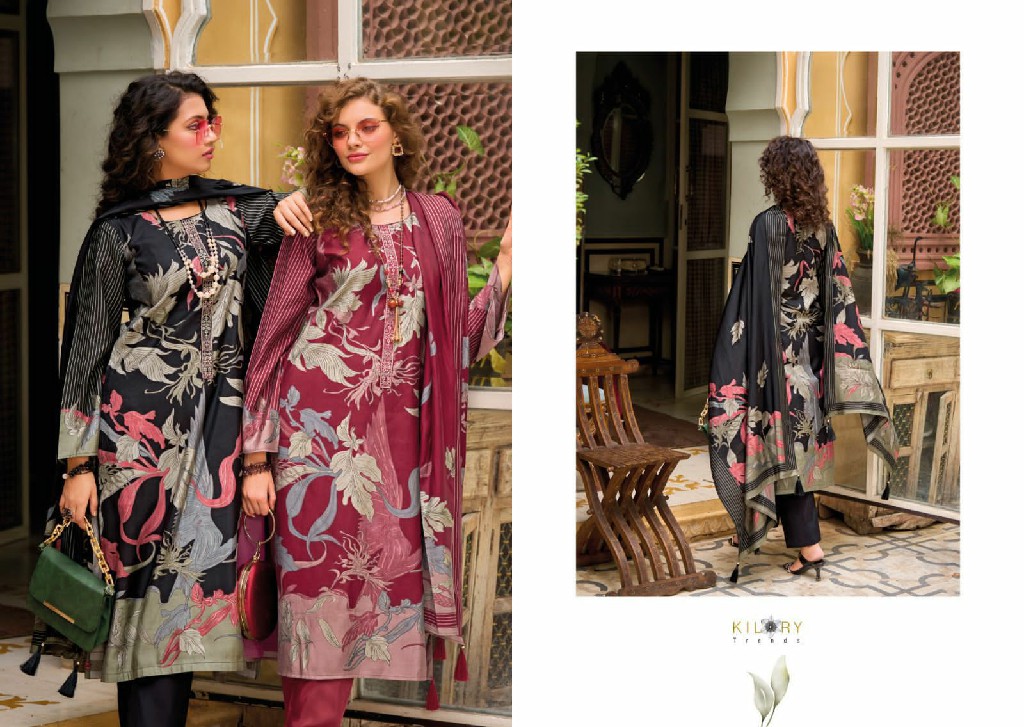 Kilory Zara Wholesale Pure Viscose Musline With Fancy Embroidery Work Salwar Suits