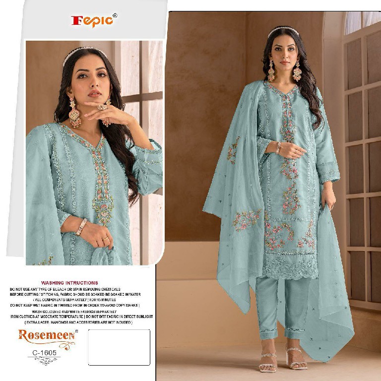 Fepic Rosemeen C-1605 Wholesale Pakistani Concept Pakistani Suits