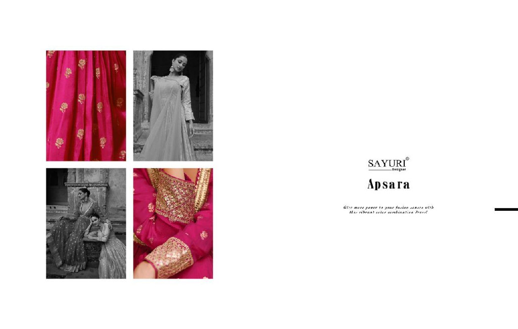 Sayuri Apsara Wholesale Designer Free Size Stitched Suits