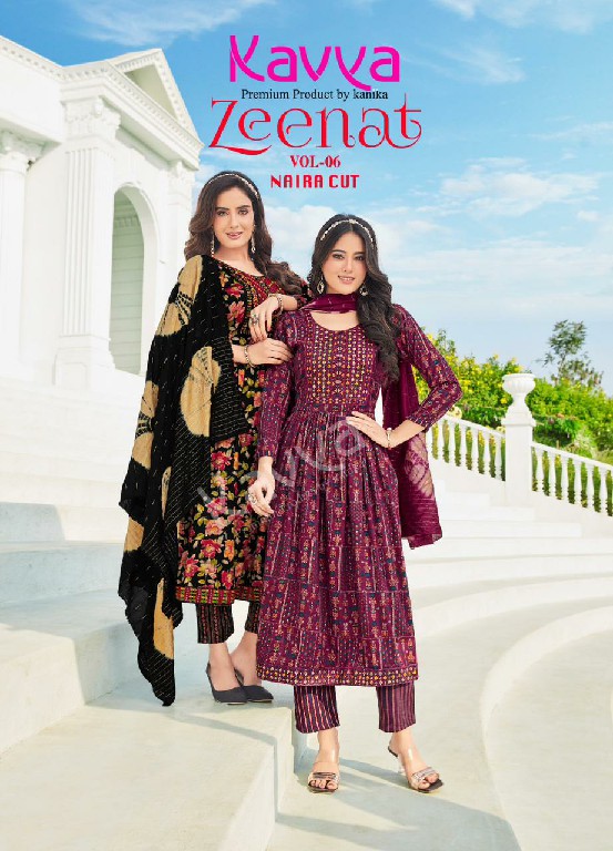 Kavya Zeenat Vol-6 Wholesale Naira Cut Ready Made Salwar Suits