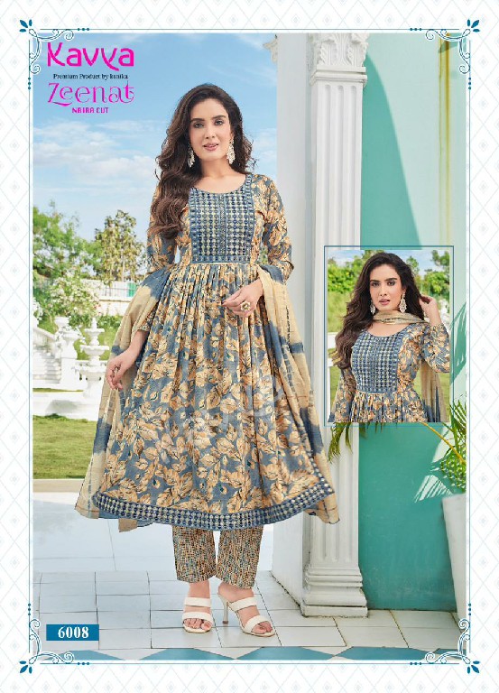 Kavya Zeenat Vol-6 Wholesale Naira Cut Ready Made Salwar Suits