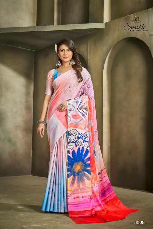 Charmi Fashion Raina Wholesale Japan Crepe Ethnic Sarees