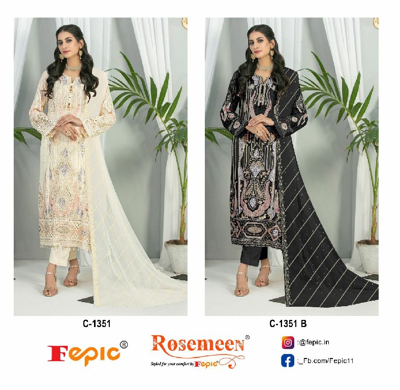 Fepic Rosemeen C-1351 Wholesale Pakistani Concept Pakistani Suits
