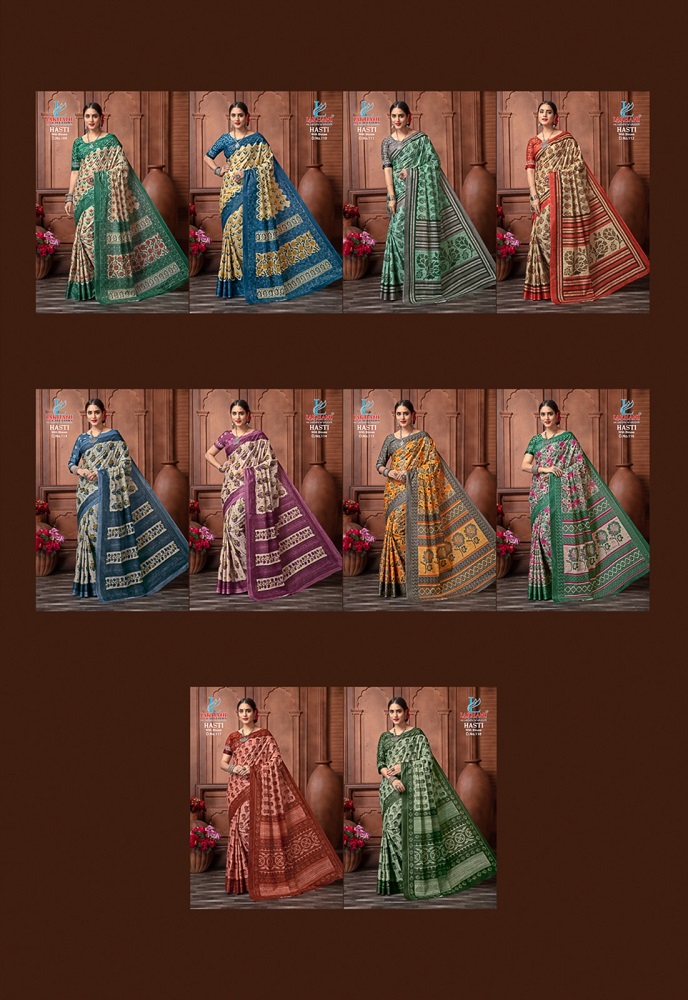 Lakhani Hasti Wholesale Heavy Cotton Printed Sarees