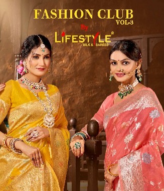 Lifestyle Fashion Club Vol-3 Wholesale Ethnic Sarees