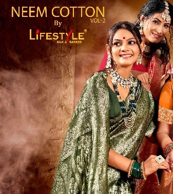 Lifestyle Neem Cotton Vol-2 Wholesale Ethnic Sarees