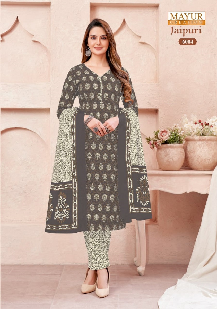 Mayur Jaipuri Vol-6 Wholesale Pure Cotton Printed Dress Material