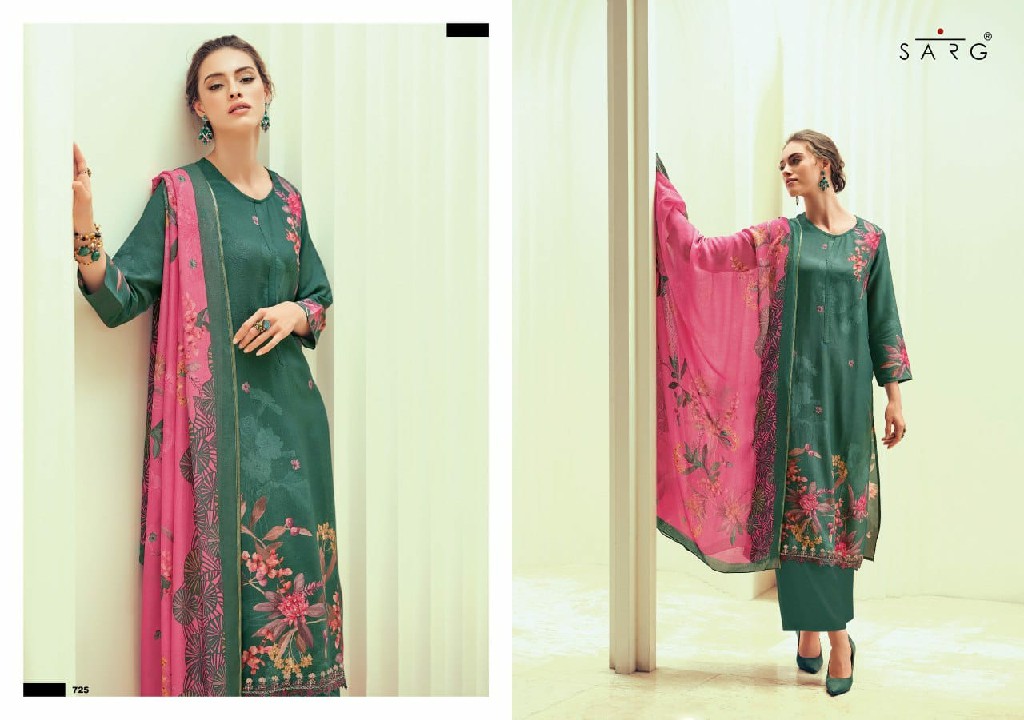 Sarg Petals Wholesale Viscose Simmer With Embroidery Salwar Suits