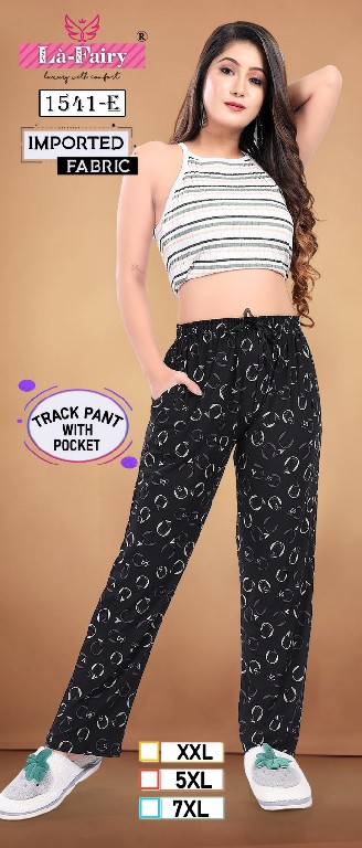 La Fairy D.no 1541 Wholesale Imported Fabric Track Pant