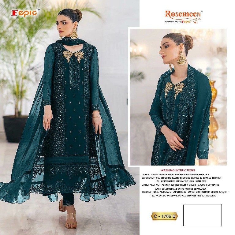 Fepic Rosemeen C-1706 Wholesale Pakistani Concept Pakistani Suits