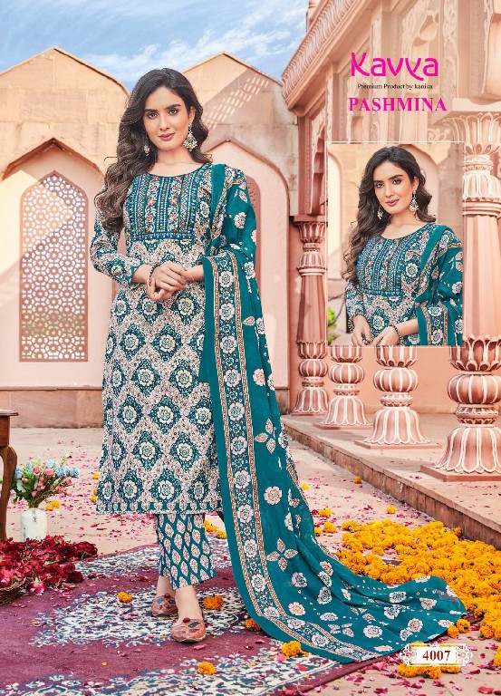 Kavya Pashmina Vol-4 Wholesale Malaysian Cotton Readymade Dress