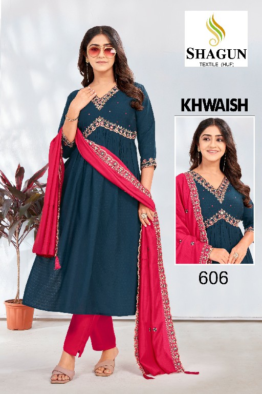 Shagun Textile Khwaish Wholesale Readymade Alia Cut Salwar Suits