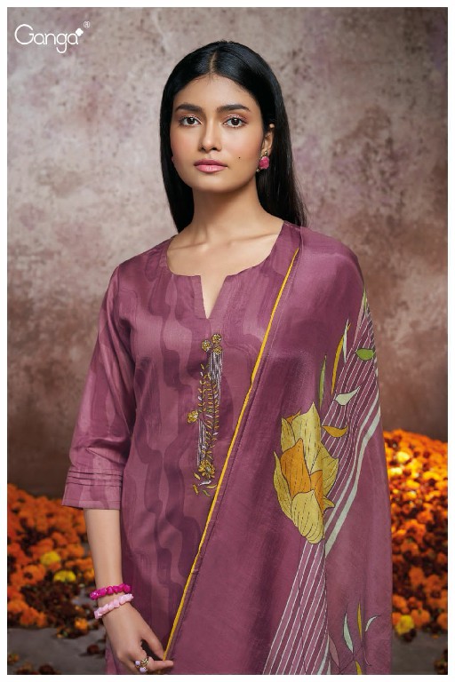 Ganga Mika 1931 Silk Dress Material Suits Wholesaler