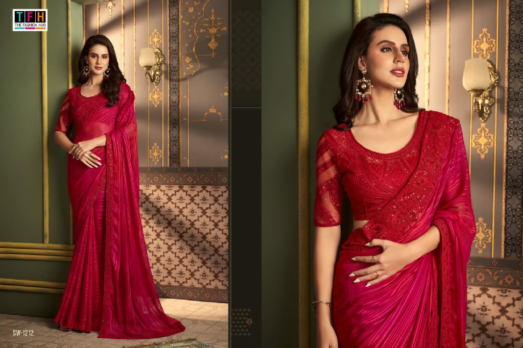 TFH Sandalwood Vol-12 Wholesale Function Special Festive Sarees