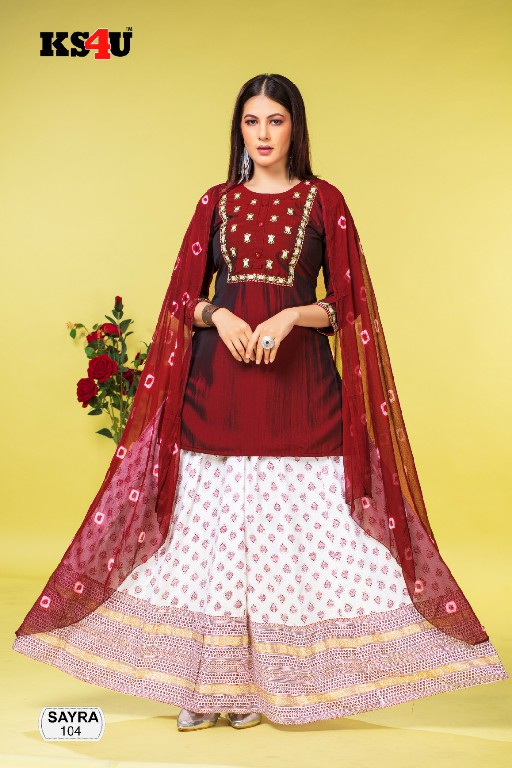 KS4U Sayra Wholesale Skirt Pattern Readymade Salwar Suits