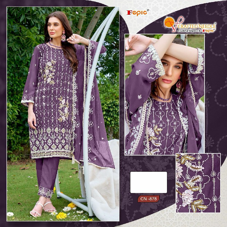 Fepic Crafted Needle CN-878 Wholesale Readymade Pakistani Suits