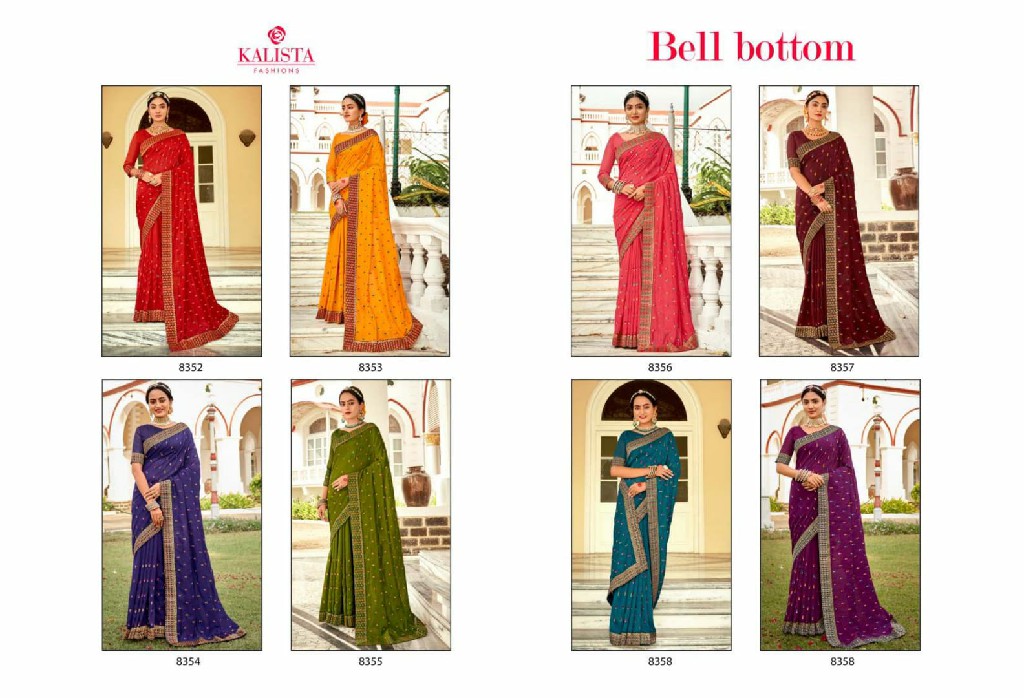 Kalista Bell Bottom Wholesale Function Wear Ethnic Sarees