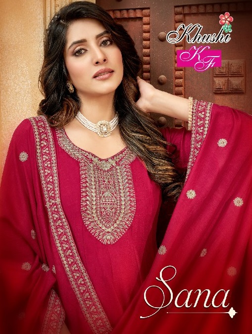 Khushi Sana Wholesale Fully Work Kurtis With Pant And Dupatta