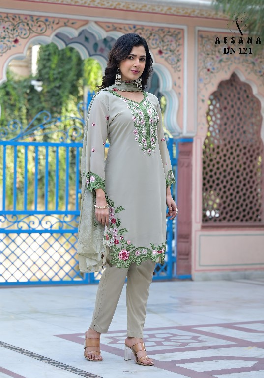 Afsana 121 Wholesale Designer Embroidered Readymade Salwar Suits