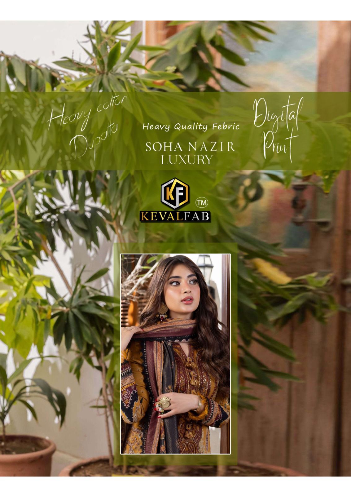 Keval Fab Soha Nazir Luxury Vol-2 Wholesale Karachi Print Dress Material