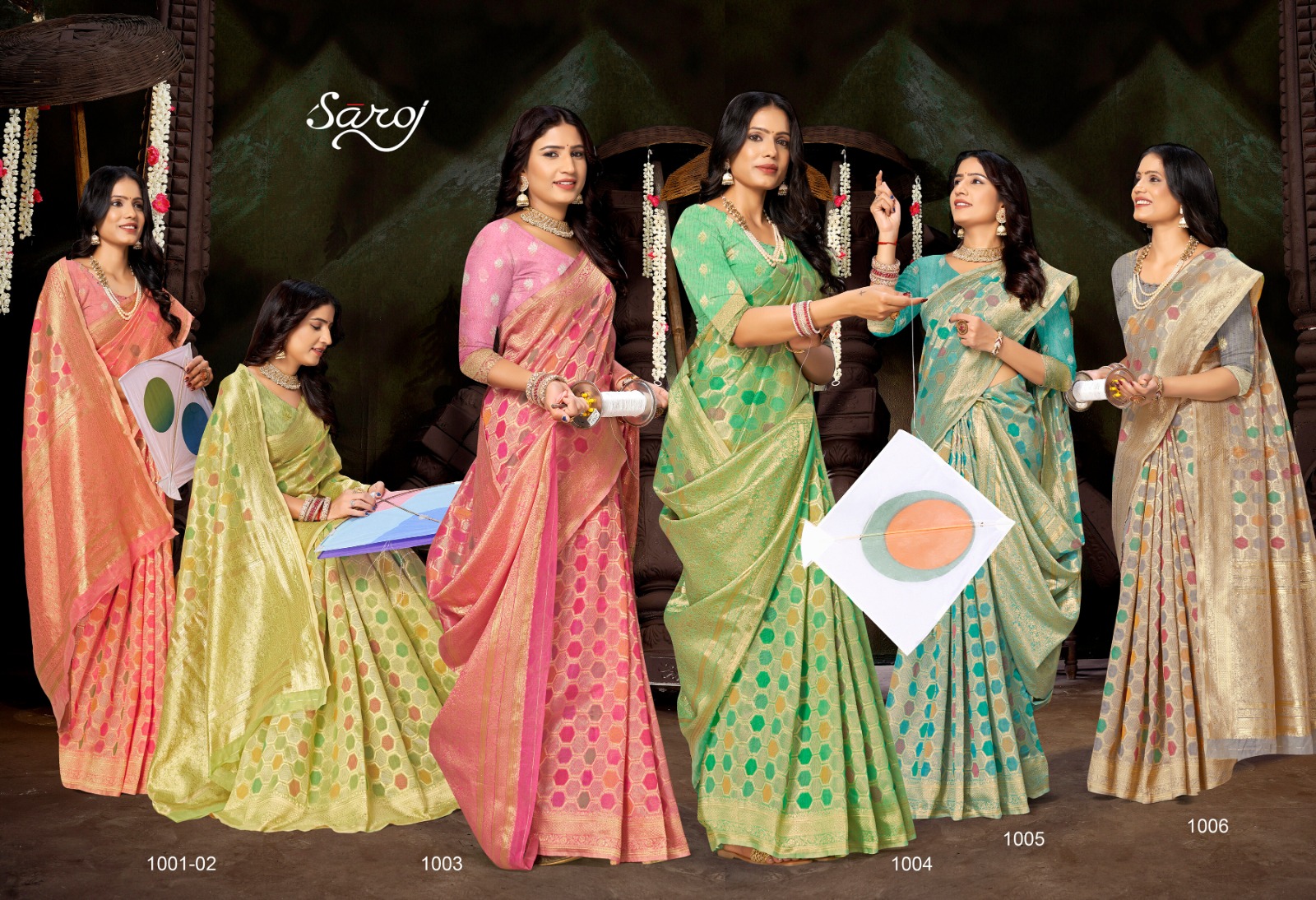Saroj Fair Look Vol-1 Wholesale Soft Cotton Ethnic Sarees