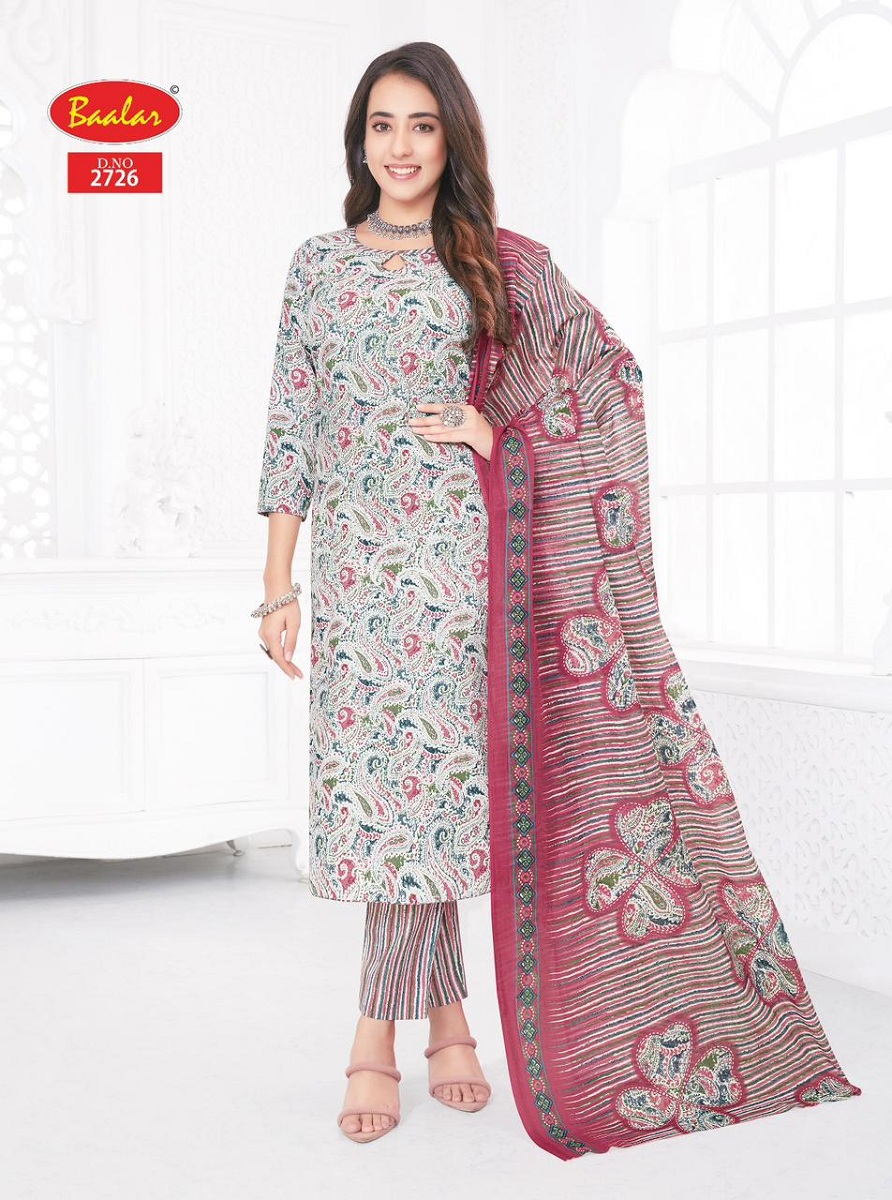 Baalar Zaara Patiyala Vol-27 Wholesale Cotton Printed Dress Material
