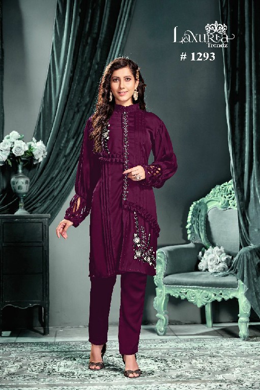 LAXURIA 1293 FANCY CORD SET BEAUTIFUL DESIGNER PAKISTANI KURTI WITH PANT