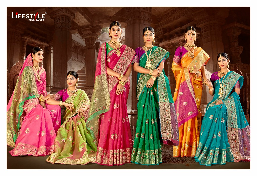 Lifestyle Mohabbatein Wholesale Party Wear Indian Sarees