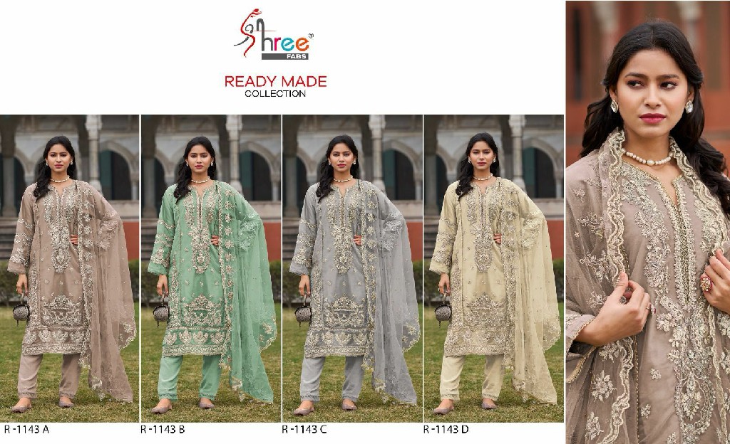 Shree Fabs R-1143 Wholesale Readymade Pakistani Concept Suits