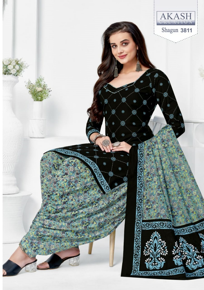 Akash Shagun Vol-38 Wholesale Cotton Printed Dress Material