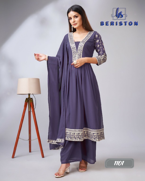 BERISTON VOL 11 FULLSTITCH MULTI SEQUENCE WORK KURTI PANT DUPATTA CATALOG